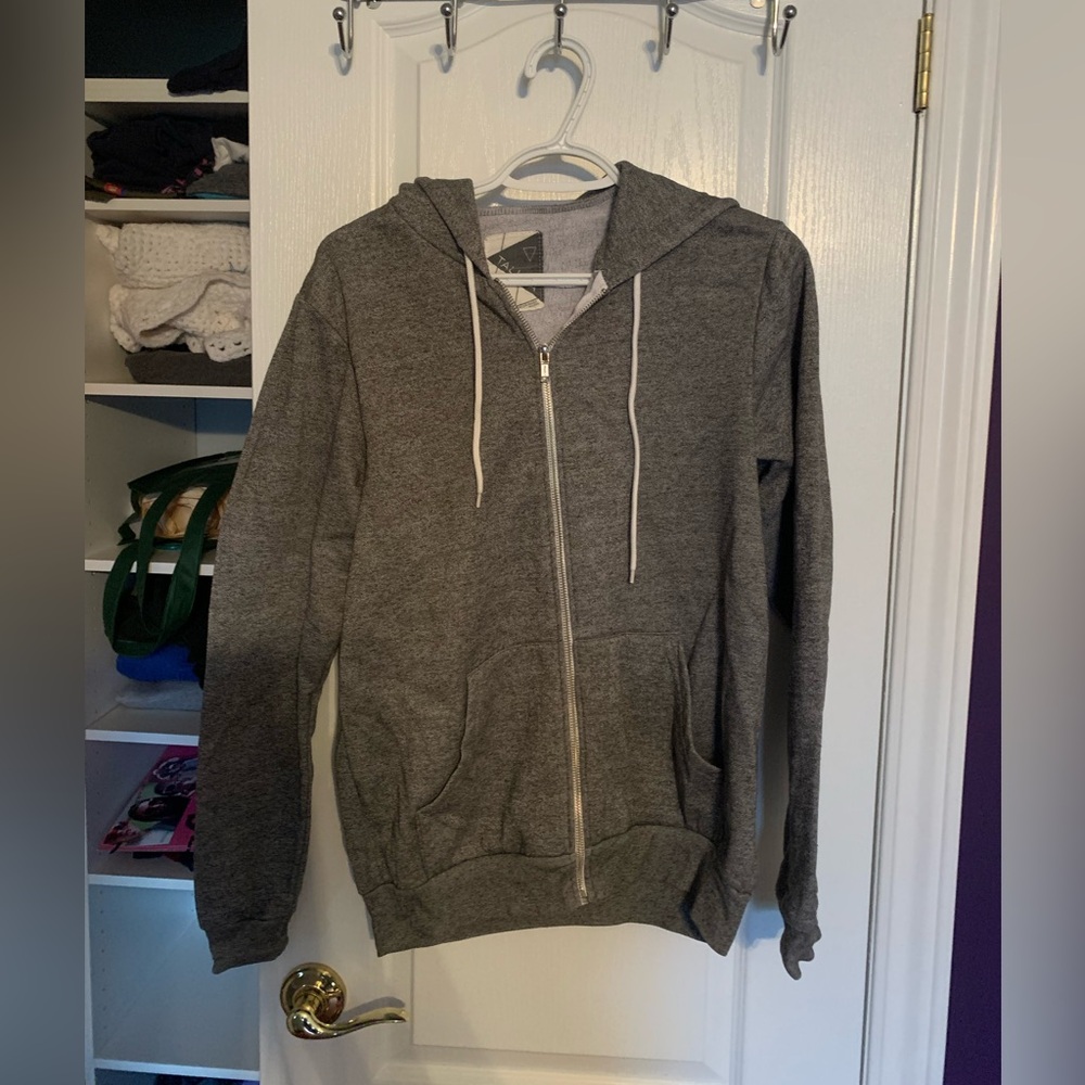 TALULA zip up hoodie - med. salt & pepper